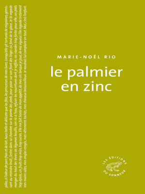 cover image of Le Palmier en zinc